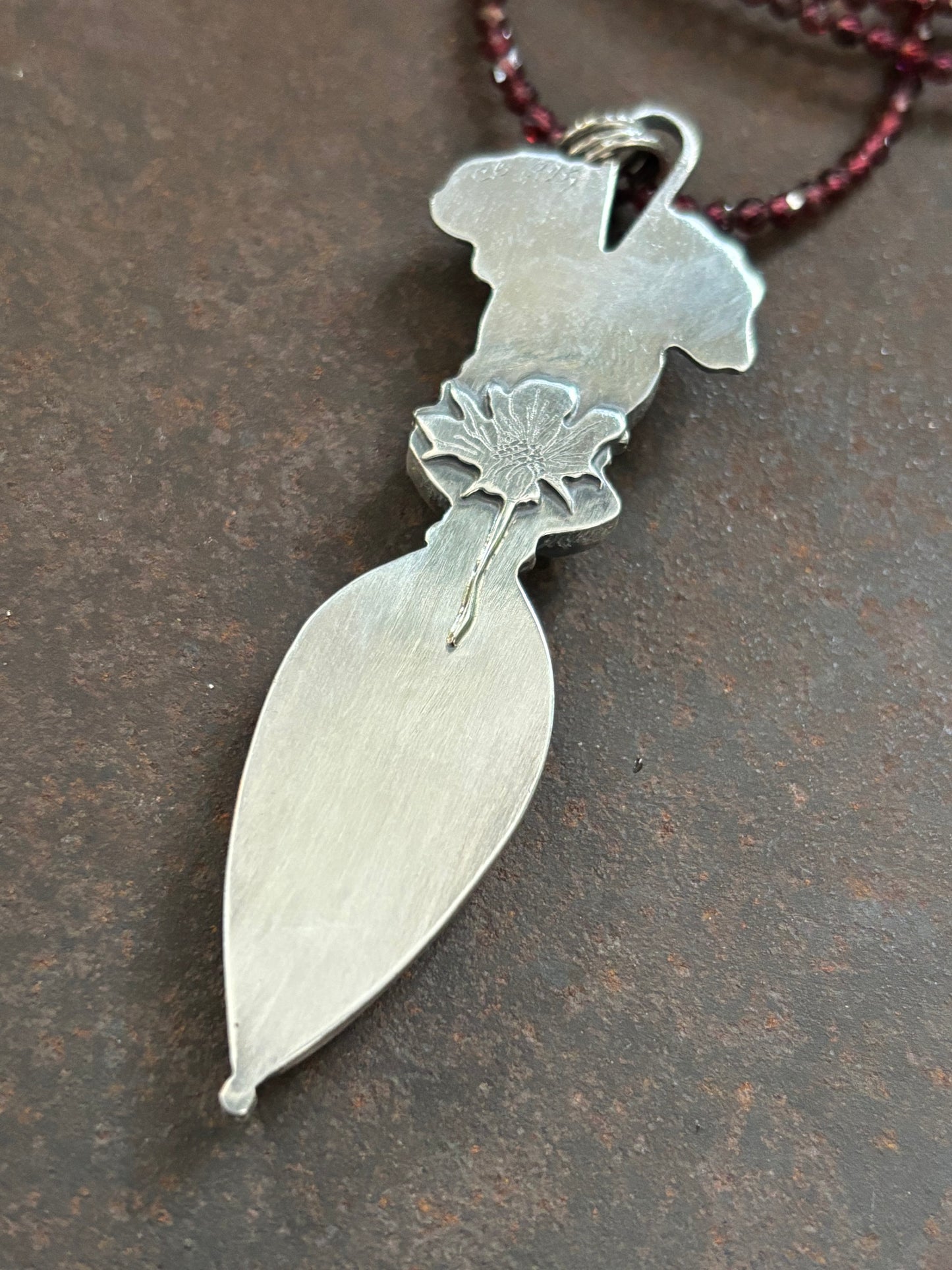Crazy Lady Garnet Necklace