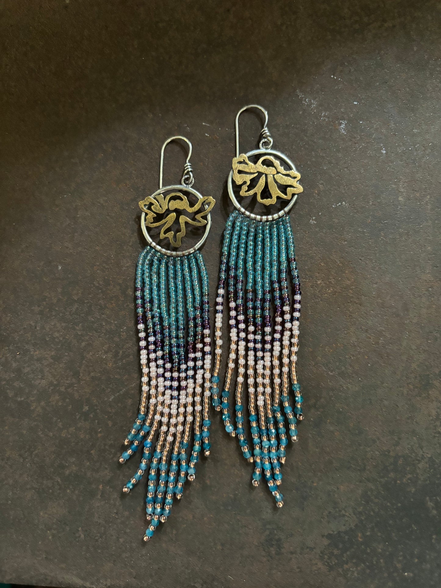 Echinacea Fringe Earrings