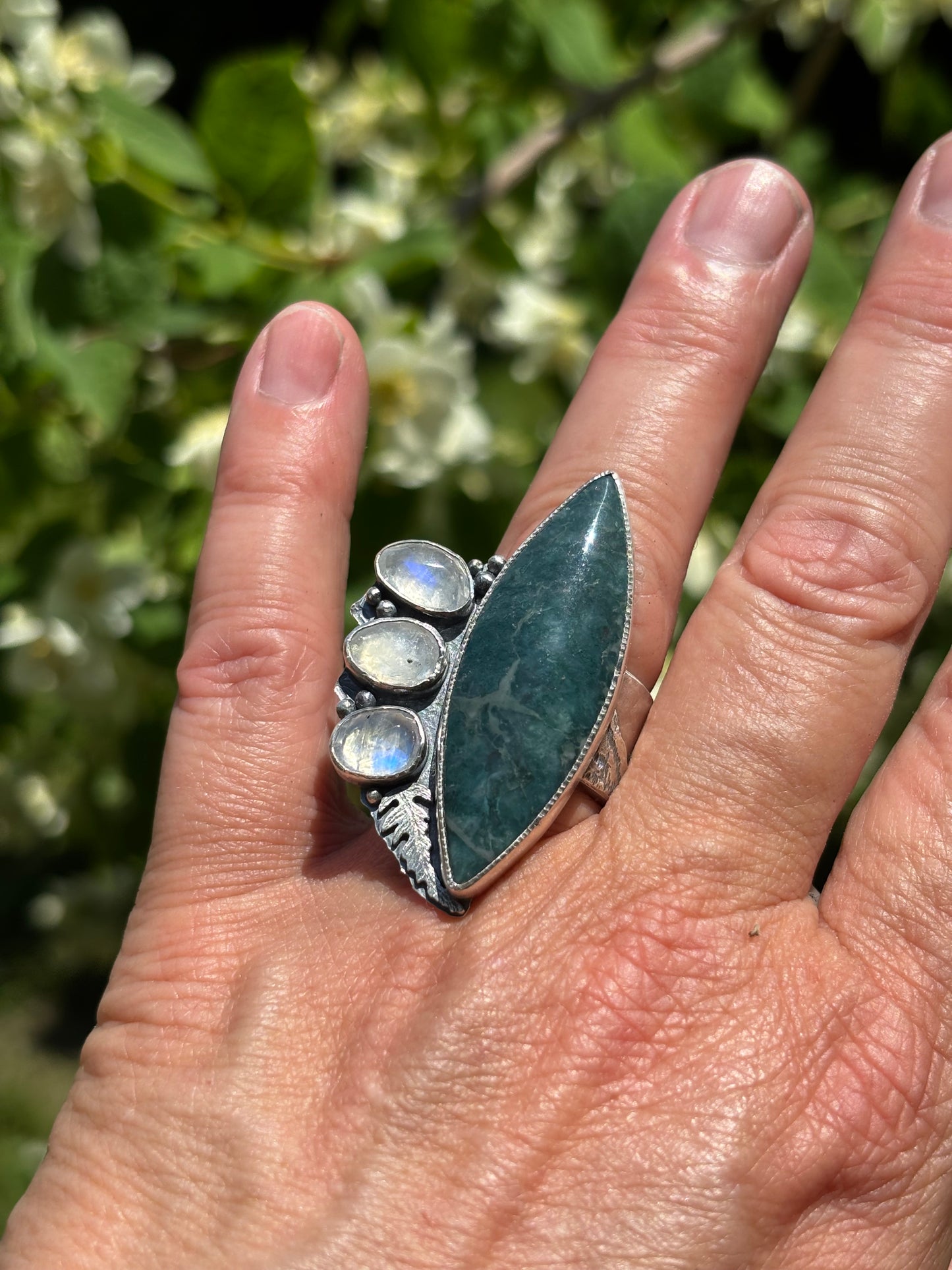 Mountain Life Ring with Hava Ridge Jasper
