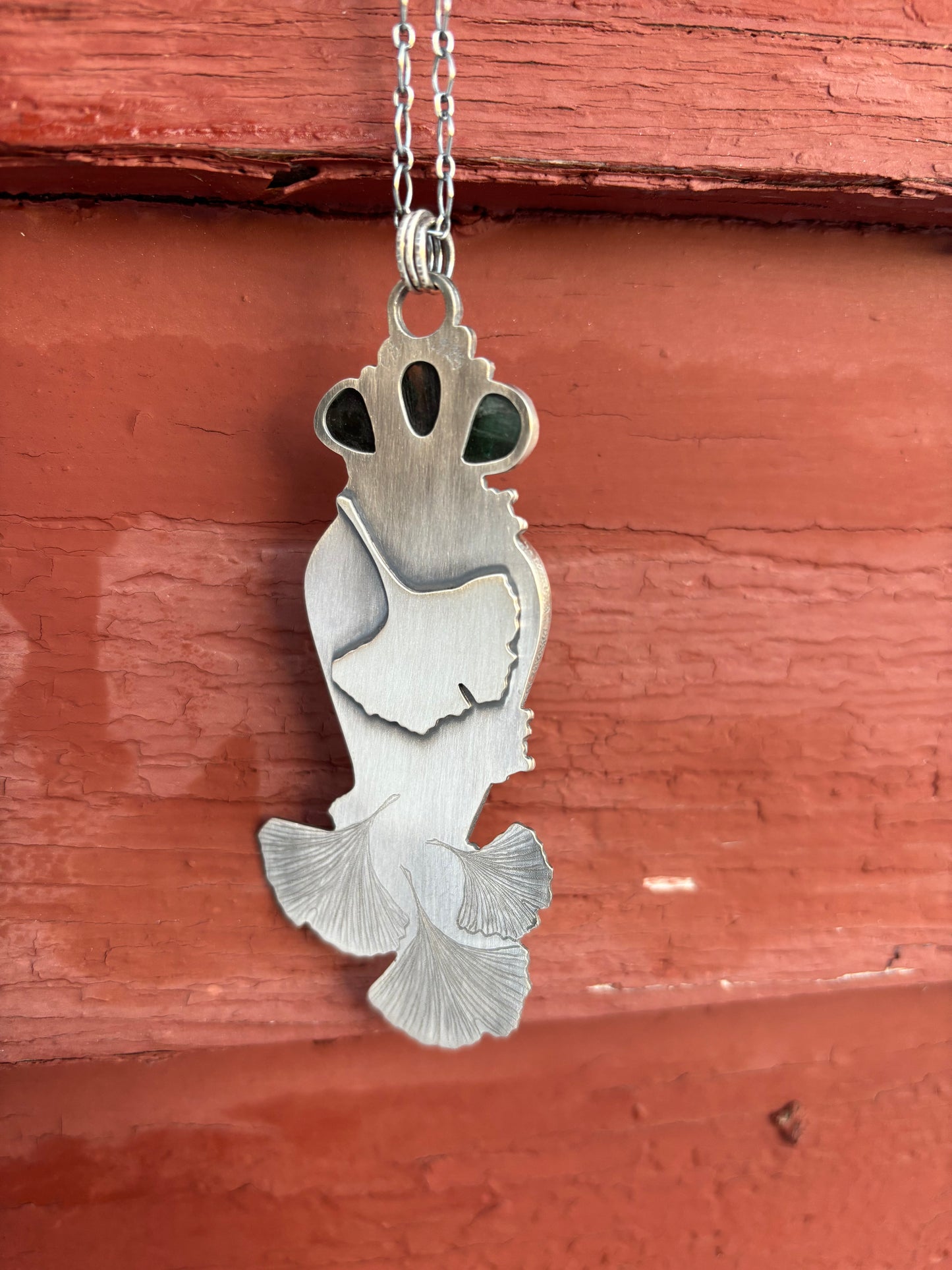 Dancing Ginkgo Leaf Pendant