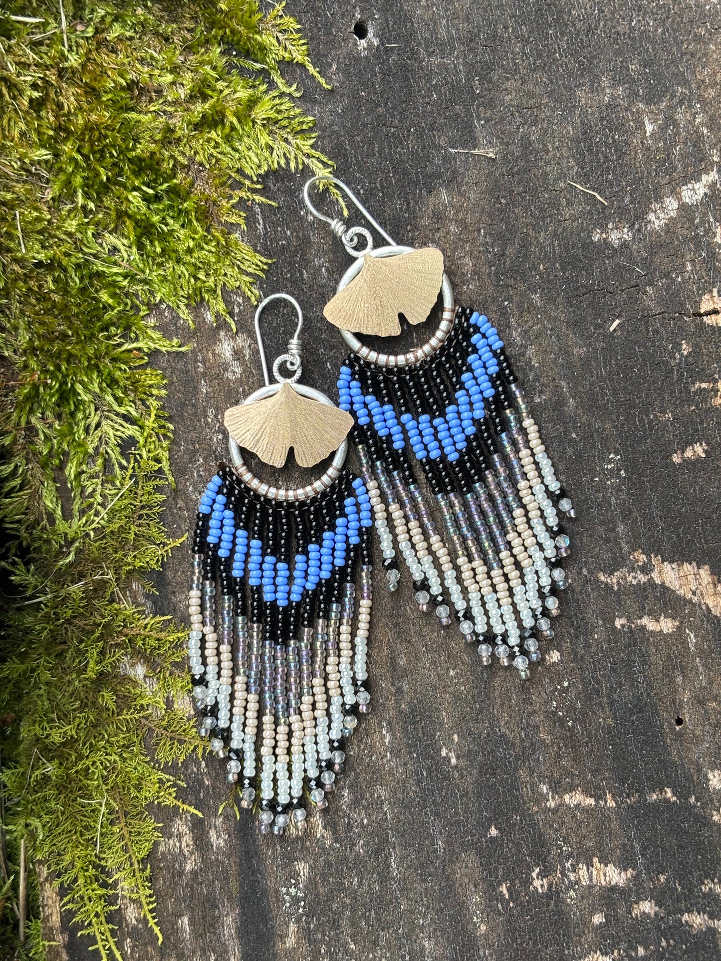 Ginkgo Fringe Earrings