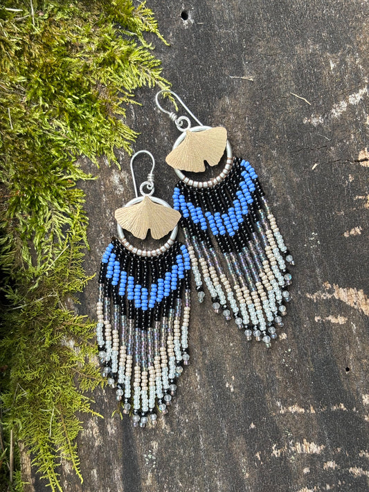 Ginkgo Fringe Earrings
